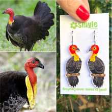 Load image into Gallery viewer, Australian Brush Turkey Earrings