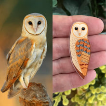 Load image into Gallery viewer, Eastern Barn Owl Pin