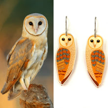 Load image into Gallery viewer, Eastern Barn Owl Earrings