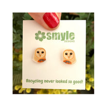 Load image into Gallery viewer, Eastern Barn Owl Studs