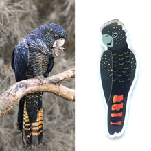Load image into Gallery viewer, Black Cockatoo Pin
