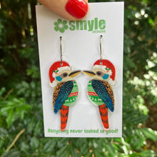 Load image into Gallery viewer, Christmas Kookaburra Earrings