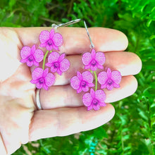 Load image into Gallery viewer, Cooktown Orchid Earrings - Floral Emblem of Queensland