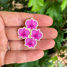 Load image into Gallery viewer, Cooktown Orchid Pin - Floral Emblem of Queensland