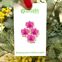 Load image into Gallery viewer, Cooktown Orchid Pin - Floral Emblem of Queensland