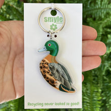Load image into Gallery viewer, Chestnut Teal Duck Keyring