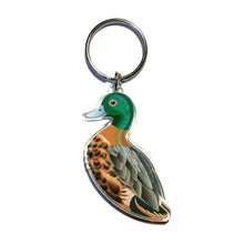 Load image into Gallery viewer, Chestnut Teal Duck Keyring
