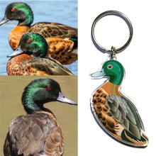 Load image into Gallery viewer, Chestnut Teal Duck Keyring