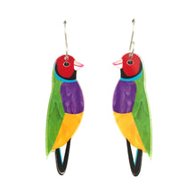 Load image into Gallery viewer, Gouldian Finch Earrings