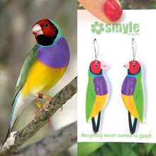 Load image into Gallery viewer, Gouldian Finch Earrings