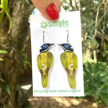 Load image into Gallery viewer, Blue-Faced Honeyeater Earrings