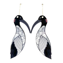 Load image into Gallery viewer, Australian White Ibis Earrings