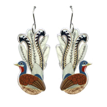 Load image into Gallery viewer, Superb Lyrebird Earrings