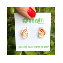 Load image into Gallery viewer, Pink Cockatoo Studs