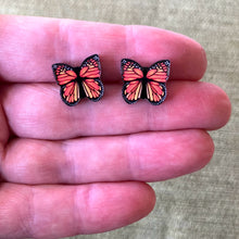 Load image into Gallery viewer, Monarch Butterfly Studs