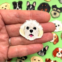 Load image into Gallery viewer, Maltese-Poodle Smyle-Pin