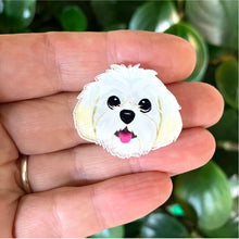 Load image into Gallery viewer, Maltese-Poodle Smyle-Pin