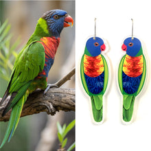 Load image into Gallery viewer, Rainbow Lorikeet Earrings