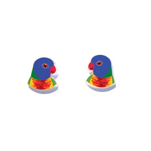 Load image into Gallery viewer, Rainbow Lorikeet Studs