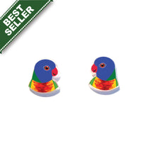 Load image into Gallery viewer, Rainbow Lorikeet Studs
