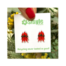 Load image into Gallery viewer, Sturt's Desert Pea Studs - Floral emblem of South Australia