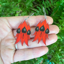 Load image into Gallery viewer, Sturt's Desert Pea Earrings -Floral Emblem of South Australia