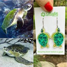Load image into Gallery viewer, Green Sea Turtle Earrings