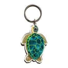 Load image into Gallery viewer, Green Sea Turtle Keyring