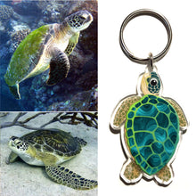 Load image into Gallery viewer, Green Sea Turtle Keyring