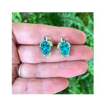 Load image into Gallery viewer, Green Sea Turtle Studs