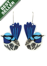 Load image into Gallery viewer, Fairy Wren Earrings