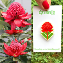 Load image into Gallery viewer, Waratah Pin - Floral Emblem of New South Wales