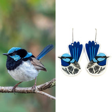 Load image into Gallery viewer, Fairy Wren Earrings
