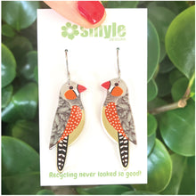 Load image into Gallery viewer, Zebra Finch Earrings