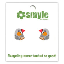 Load image into Gallery viewer, Zebra Finch Studs