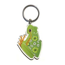 Load image into Gallery viewer, Green Tree Frog Keyring