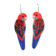 Load image into Gallery viewer, Crimson Rosella Earrings