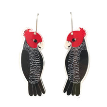 Load image into Gallery viewer, Gang Gang Cockatoo Earrings