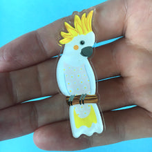 Load image into Gallery viewer, Sulphur Crested Cockatoo Pin