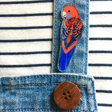 Load image into Gallery viewer, Crimson Rosella Pin