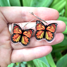 Load image into Gallery viewer, Monarch Butterfly Earrings