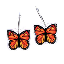 Load image into Gallery viewer, Monarch Butterfly Earrings