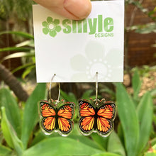 Load image into Gallery viewer, Monarch Butterfly Earrings