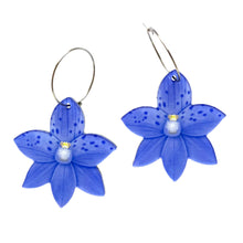 Load image into Gallery viewer, Spotted Sun Orchid Earrings