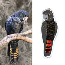 Load image into Gallery viewer, Black Cockatoo Pin
