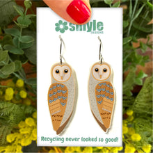 Load image into Gallery viewer, Eastern Barn Owl Earrings
