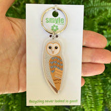 Load image into Gallery viewer, Eastern Barn Owl Keyring
