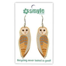 Load image into Gallery viewer, Eastern Barn Owl Earrings
