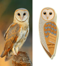 Load image into Gallery viewer, Eastern Barn Owl Pin
