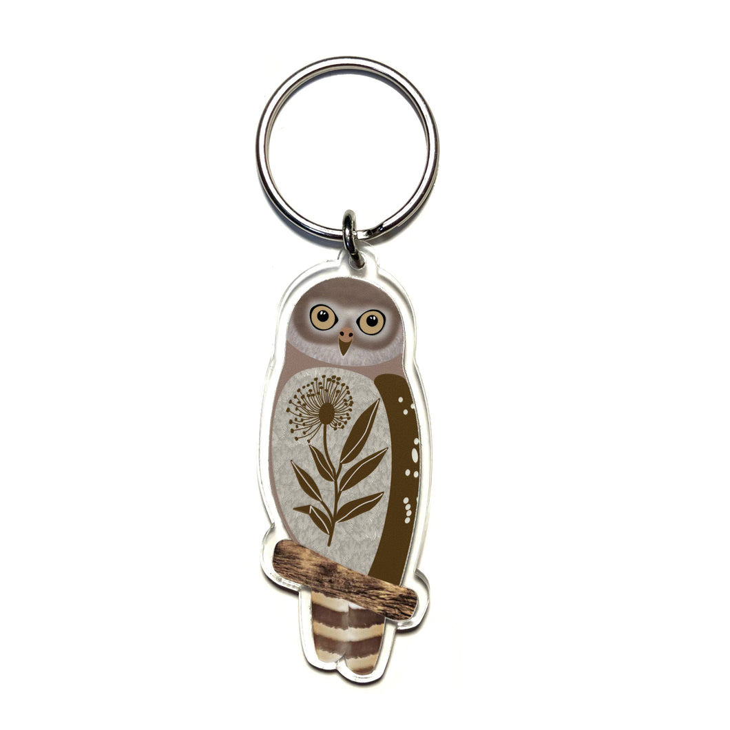 Barking Owl Keyring